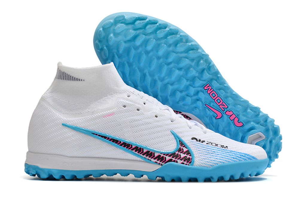Nike Air Zoom Mercurial Superfly IX Elite TF blanco azul
